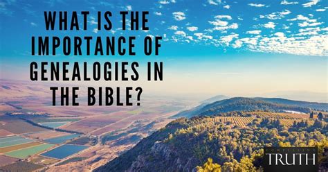 Read Online Biblical Genealogies Purpose Of Life 