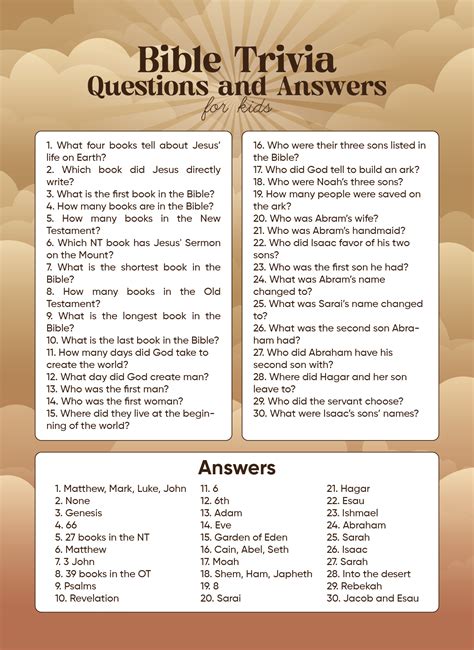 Read Online Biblical Quiz And Answers 