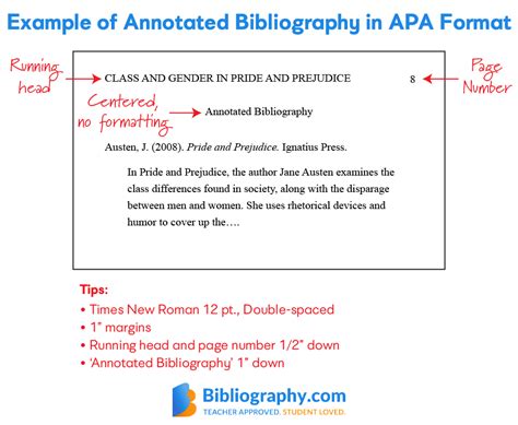bibliography apa format example