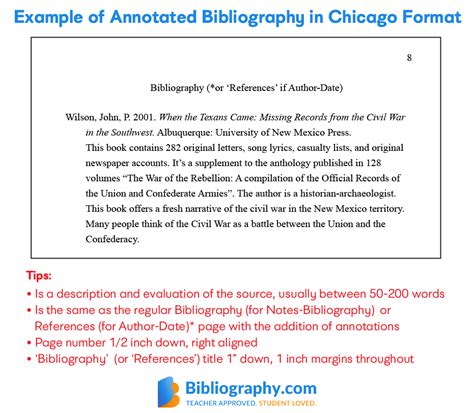 bibliography sample for students