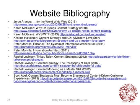 bibliography web page example