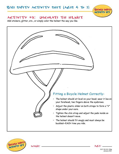 Bicycle Safety Worksheet   Bicycle Safety Grades 3 5 Mdash National Crime - Bicycle Safety Worksheet