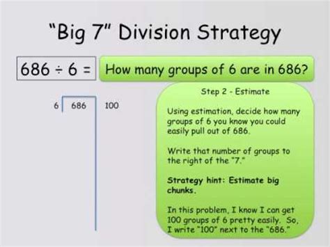 Big 7 Division Strategy Youtube The Big 7 Division - The Big 7 Division