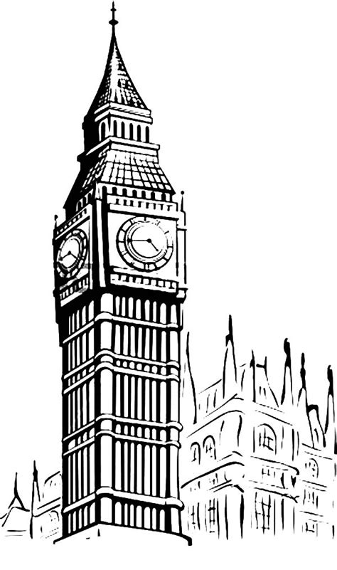Big Ben Coloring Pages Free Coloring Pages Big Ben Coloring Page - Big Ben Coloring Page