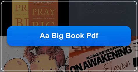 Big Book Pdf