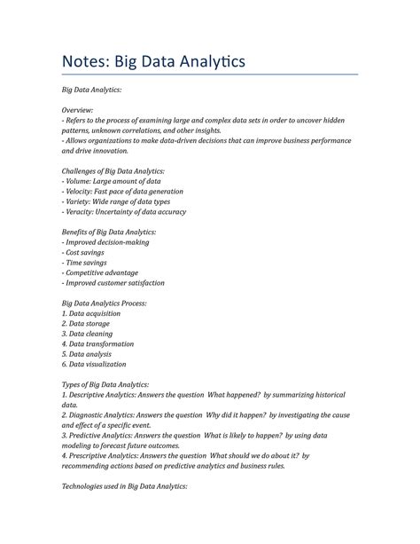 big data analytics notes pdf