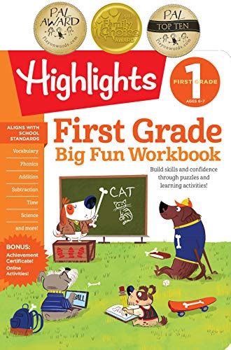 Big Fun First Grade Workbook Highlights For Children 1st Grade Activity Books - 1st Grade Activity Books