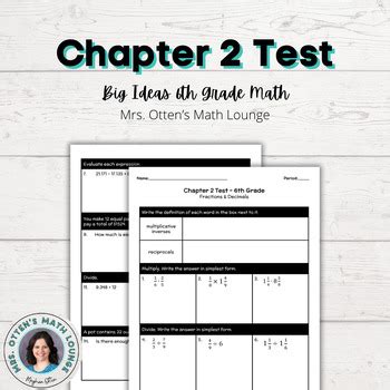 Big Ideas Math 6th Summer Packet