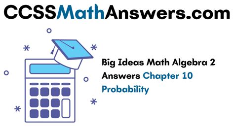 big ideas math answers probability