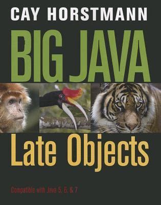 Big Java Late Objects Answer Key