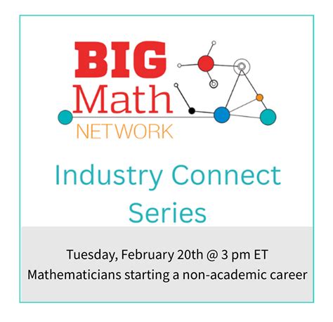 Big Math Network Industry Connection Series Wells Fargo Big 20 Math - Big 20 Math