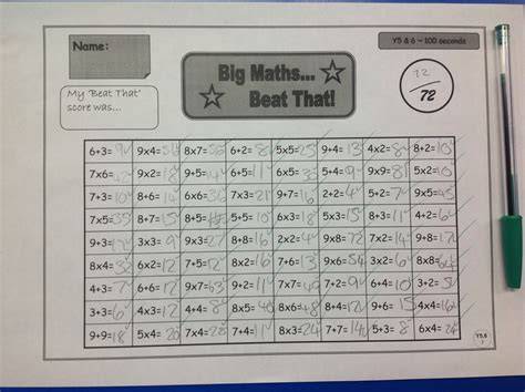big maths beat that games