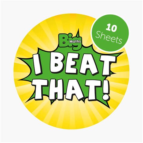 Big Maths I Beat That Stickers Andrell Education Big Math Beat That - Big Math Beat That