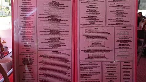 Big Pink Menu