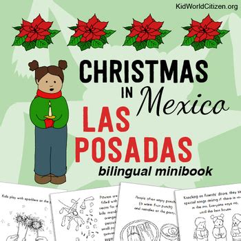 Bilingual Minibook For Las Posadas Christmas In Mexico Las Posadas For Kids - Las Posadas For Kids