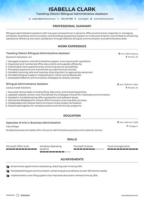 Bilingual Office Assistant County Sample Test