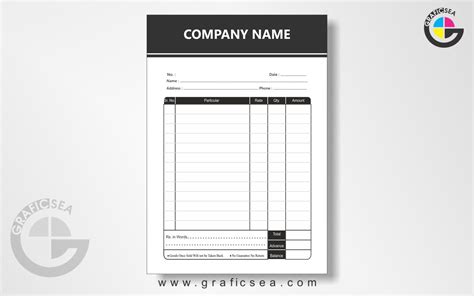 bill letter pad format