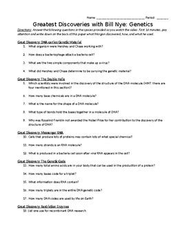 Bill Nye Genetics Answer Key