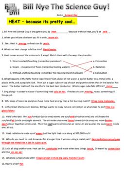 Bill Nye Heat Answer