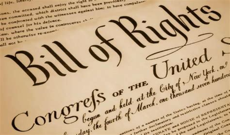 Bill Of Rights With Writings That Formed Its Illustrated Bill Of Rights For Kids - Illustrated Bill Of Rights For Kids
