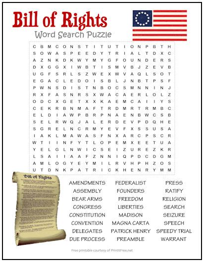 Bill Of Rights Word Search Free Word Searches Bill Of Rights Word Search Answers - Bill Of Rights Word Search Answers