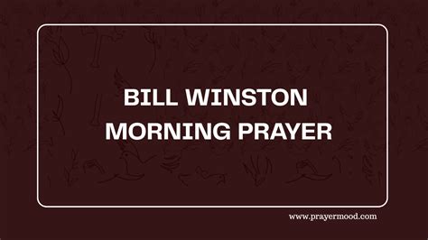 Bill Winston Prayer