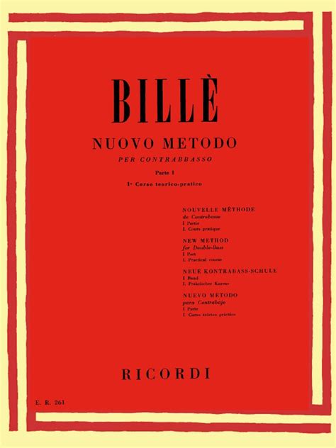 Read Bille Nuovo Metodo Per Contrabbasso Vol 1 Download Free Pdf Ebooks About Bille Nuovo Metodo Per Contrabbasso Vol 1 Or Read Onli 