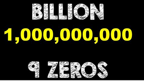 billion zeros