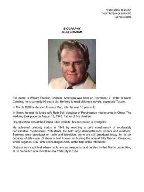 billy graham biography pdf for students