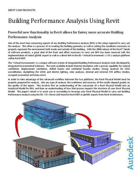 bim building performance analysis using revit 2014 and