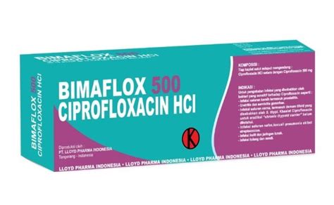 bimaflox | BIMAFLOX 500 MG 10 KAPLET Kegunaan Efek
