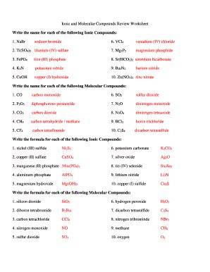 binary molecular nomenclature answers