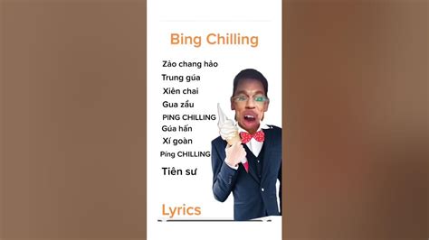 BING CHILLING LYRICS - John Cena Bing Chilling Explained: Cantonese Language Meme