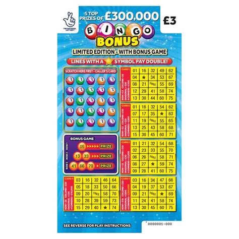 bingo bonus scratchcard bonus game