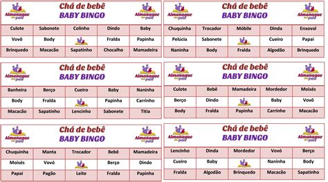 Bingo Chá De Bebê