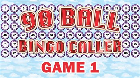 bingo online caller 1 90