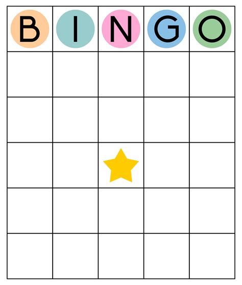 bingo online template vesy