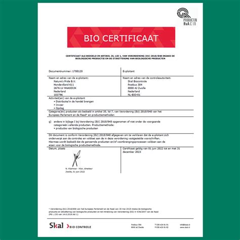 bio certificering