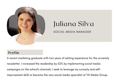 bio in cv