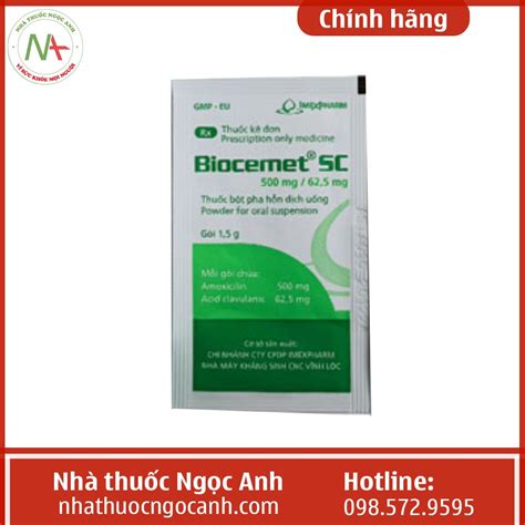 biocemet | Bt pha ung Biocemet SC 500mg625mg iu