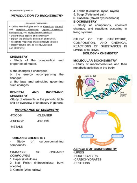 Biochemistry Notes Pdf