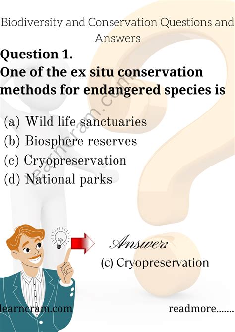 Biodiversity Conservation Multiple Choice Questions Answers