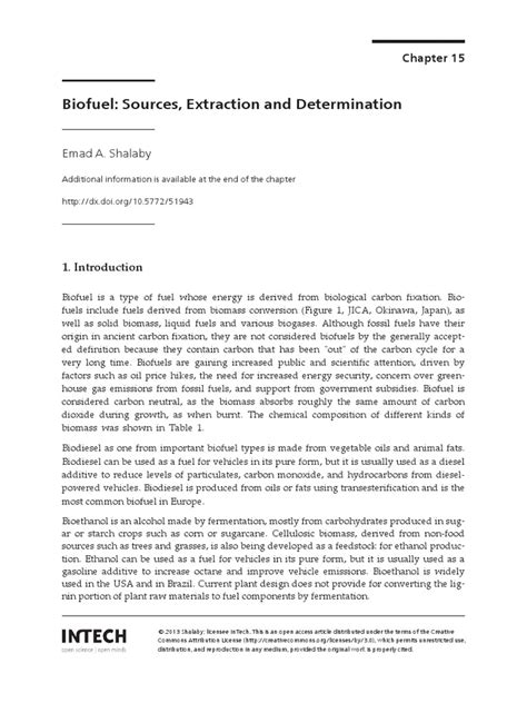 Download Biofuel Sources Extraction And Determination Intech 