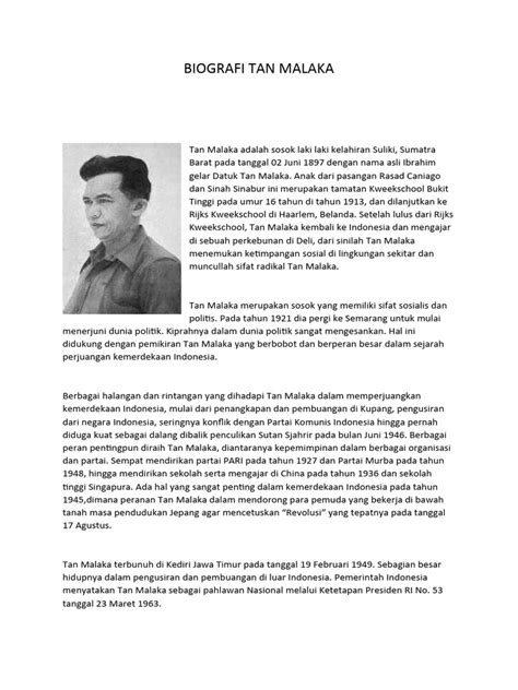 biografi tan malaka