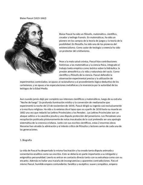 Biografia De Pascal