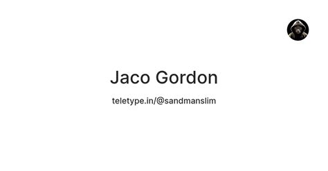 biografie gordon jaco