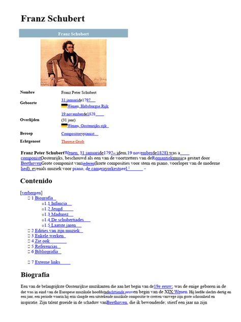 biografie van schubert