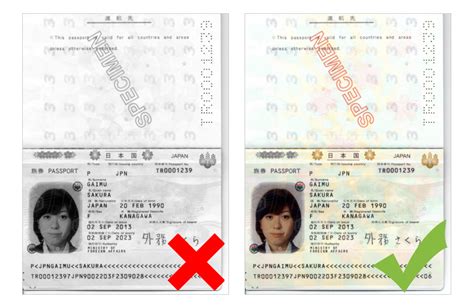 biographic data page from valid passports