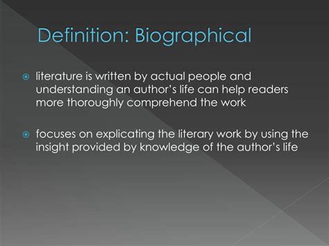 biographical meaning