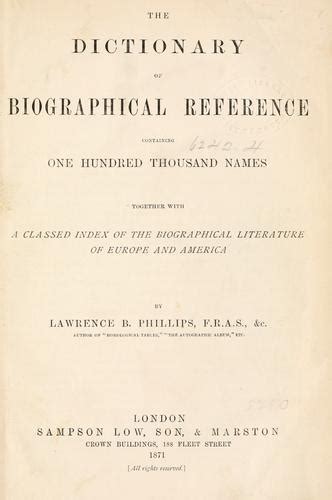 biographical reference book